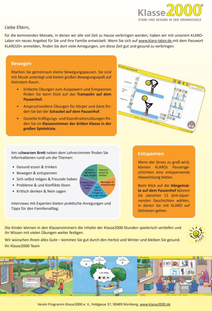 Elternbrief Klasse 2000, Grundschule Rengshausen Förderverein